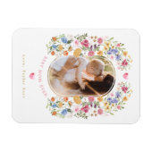 シック春ワイルドフラワーガーデンマザーズデイギフト マグネット (横)