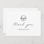 シック書シンプル道エレガント事業 サンキューカード (正面/裏面)