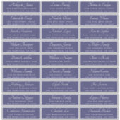 シック書道ネイビーブルーゲスト住所 シール (正面)