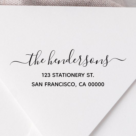 シック書道差出人住所 セルフインキングスタンプ