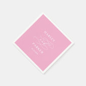 シック書道結婚のリハーサル婚約 スタンダードカクテルナプキン (角)