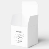 シック書道結婚のリハーサル婚約 フェイバーボックス (オープン)