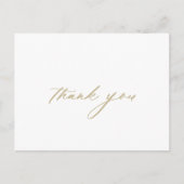 シック書道金ゴールド有難はがき ポストカード (正面)