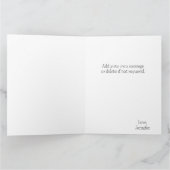 シック桜ピンクブロッサムフローラ記念日 カード (内部)