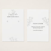 シック植物性カスタムイヤリングホルダーデザイン (正面&裏面)