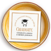 シック歯科学校カスタム歯科医師卒業パーティー スタンダードカクテルナプキン