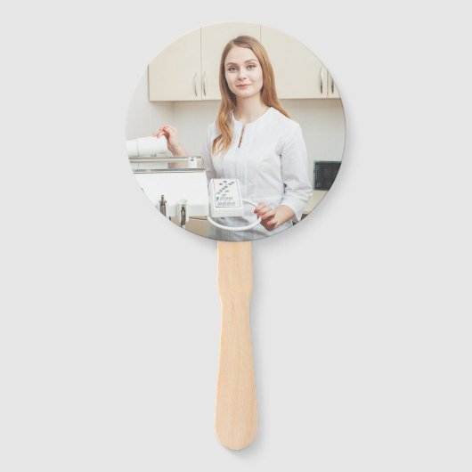 シック歯科学校カスタム歯科医師卒業パーティー ハンドファン (裏面)