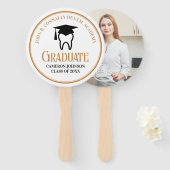 シック歯科学校カスタム歯科医師卒業パーティー ハンドファン (正面&裏面)