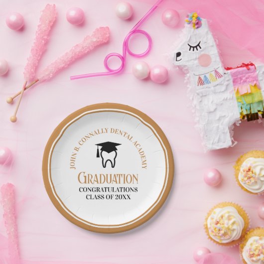 シック歯科学校カスタム歯科医師卒業パーティー ペーパープレート (パーティー)