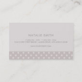 シック水玉模様パターモダンン名刺 名刺 (裏面)