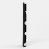シック水玉模様iPhoneケース(黒) Case-Mate iPhoneケース (裏面/右)