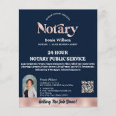 シック海軍モバイル公証人QRコードフォト チラシ (正面)