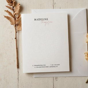 シック淡い色のピンクベージュガーリービジネス ノートパッド