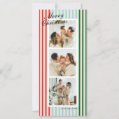 シック混合カラー垂直ストライプ3フォトホリデー (正面)