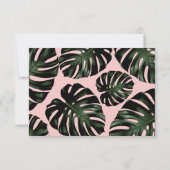 シック熱帯ビーチブライダルシャワーサンキューカード サンキューカード (裏面)