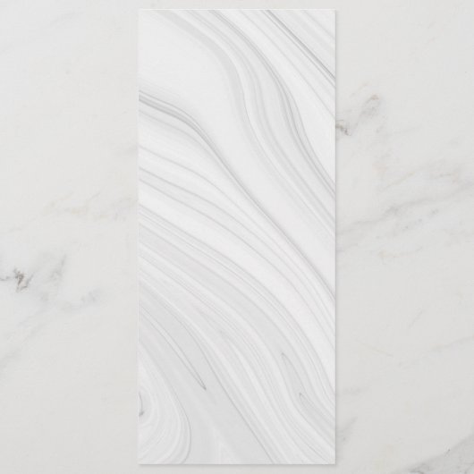 シック王室のなブルーのシルバーグレ結婚ーフローラ メニュー (裏面)