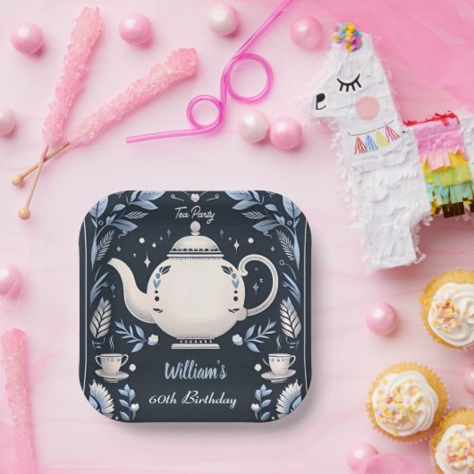 シック王室のアダルトフェアリティティーパーティー60th誕生日 ペーパープレート (パーティー)