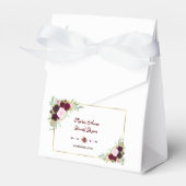 シック王室のブルガンディマルサラフローラ結婚ズ フェイバーボックス (正面サイド)