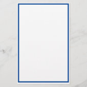 シック王室のブルーいかりモノグラム文房具 便箋 (裏面)