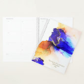 シック王室のブルーオレンジカスタムプランナー プランナー手帳 (ディスプレー)