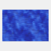 シック王室のブルーフォイルハヌカー ラッピングペーパーシート (正面3)