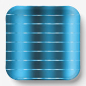 シック王室のブルーリボンブライダルシャワー ペーパープレート (正面)