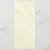 シック王室のブルー金ゴールドフローラ結婚メニュー メニュー (裏面)