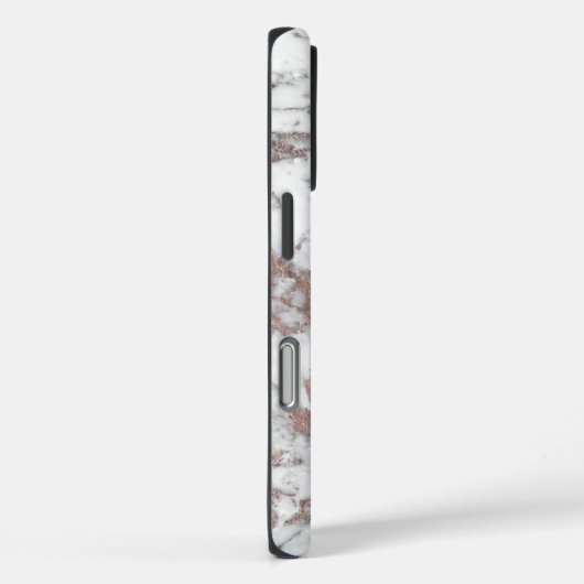 シック白フェイクバラ金ゴールドモダン大理石 Case-Mate iPhoneケース (裏面 / 右)