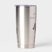 シック白黒ゼブラス 保温保冷タンブラー (右面)