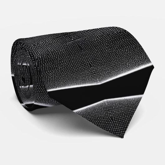 シック白黒抽象芸術ストライプモダンスタイル ネクタイ (ロール)