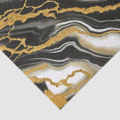 シック白黒金ゴールドマーブルルックグラム結婚ズ 薄葉紙 (詳細)