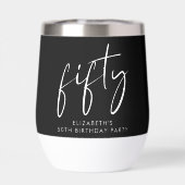 シック白黒50thバースデーパーティー (背面)