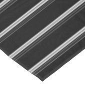 シック白黒 ストライプの テーブルクロス (アングル)