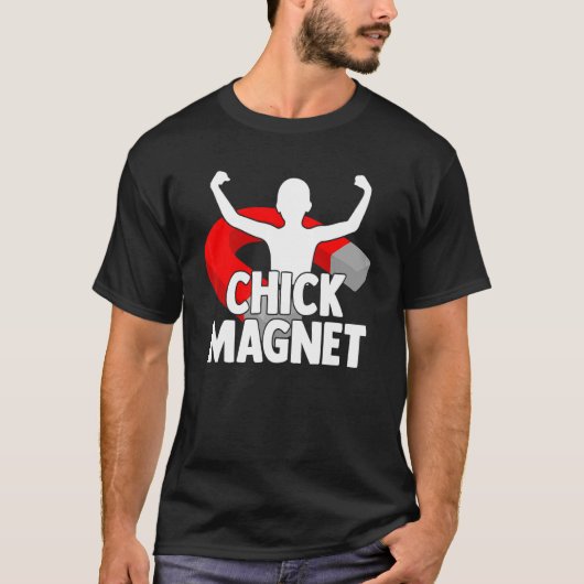 シック磁石ハンサム男性体 Tシャツ (正面)