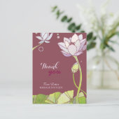 シック禅ロータスビジネスサンキュー ポストカード (スタンド正面)