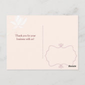 シック禅ロータスビジネスサンキュー ポストカード (裏面)