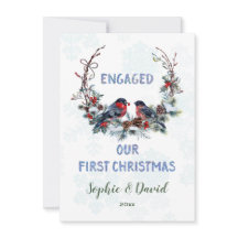 シック私たちの初めてのクリスマスリースとブルフィンチ