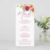 シック秋インラブマルサラパーティーメニューテンプレート メニュー (スタンド正面)