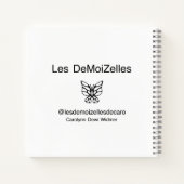 シック秋デイファッションイラストレーション ノートブック (裏面)