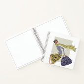 シック秋デイファッションイラストレーション ノートブック (内部)