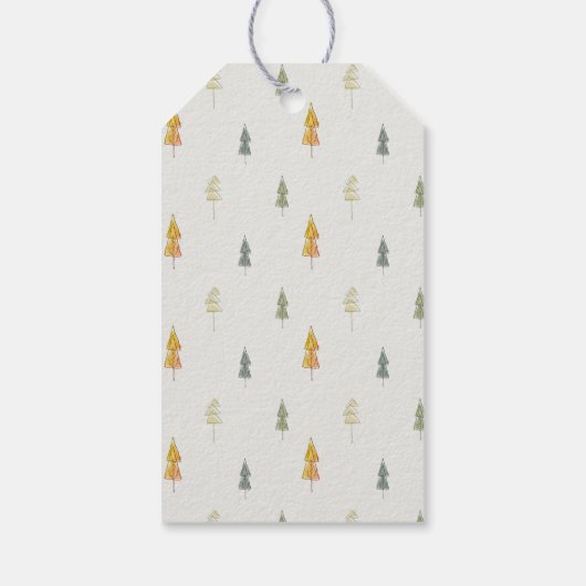 シック秋パンプキンカクレクロハーベスト子供の誕生日 ギフトタグ (裏面)