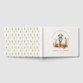 シック秋パンプキンカクレクロハーベスト子供の誕生日 ゲストブック (全面)