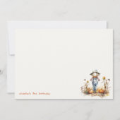 シック秋パンプキンカクレクロハーベスト子供の誕生日 ノートカード (正面)