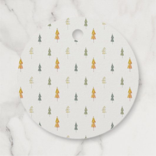 シック秋パンプキンカクレクロハーベスト子供の誕生日 フェイバータグ (裏面)