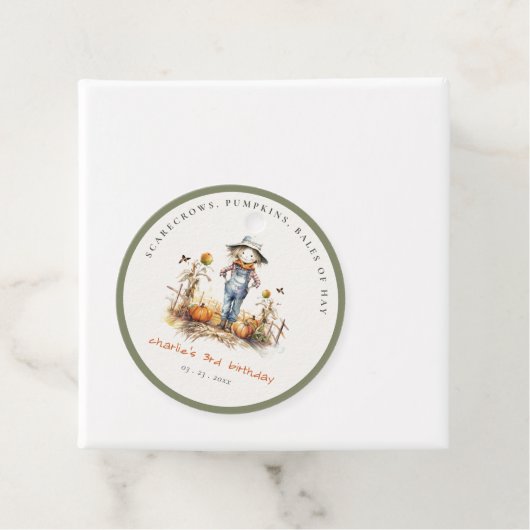 シック秋パンプキンカクレクロハーベスト子供の誕生日 フェイバータグ (インサイチュ)