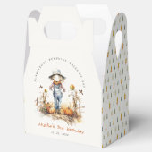 シック秋パンプキンカクレクロハーベスト子供の誕生日 フェイバーボックス (オープン)