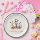 シック秋パンプキンカクレクロハーベスト子供の誕生日 ペーパープレート (パーティー)