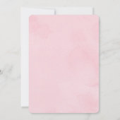 シック秋パンプキン赤面ピンクフローラバラ誕生日 招待状 (裏面)