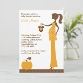 シック秋マム・トゥ・ビー招待状 招待状 (スタンド正面)