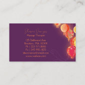 シック紙ランタンスパサロン名刺 名刺 (裏面)